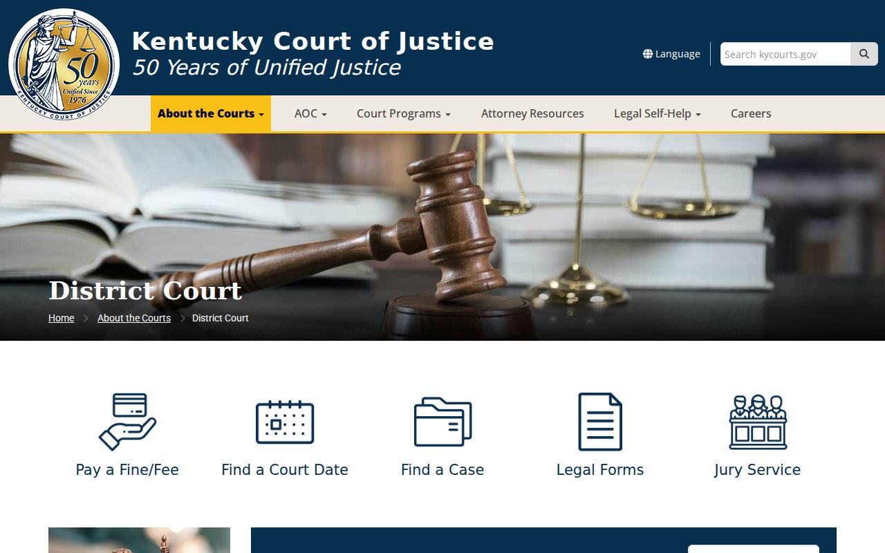 Franklin County criminal case search information for Kentucky District Court