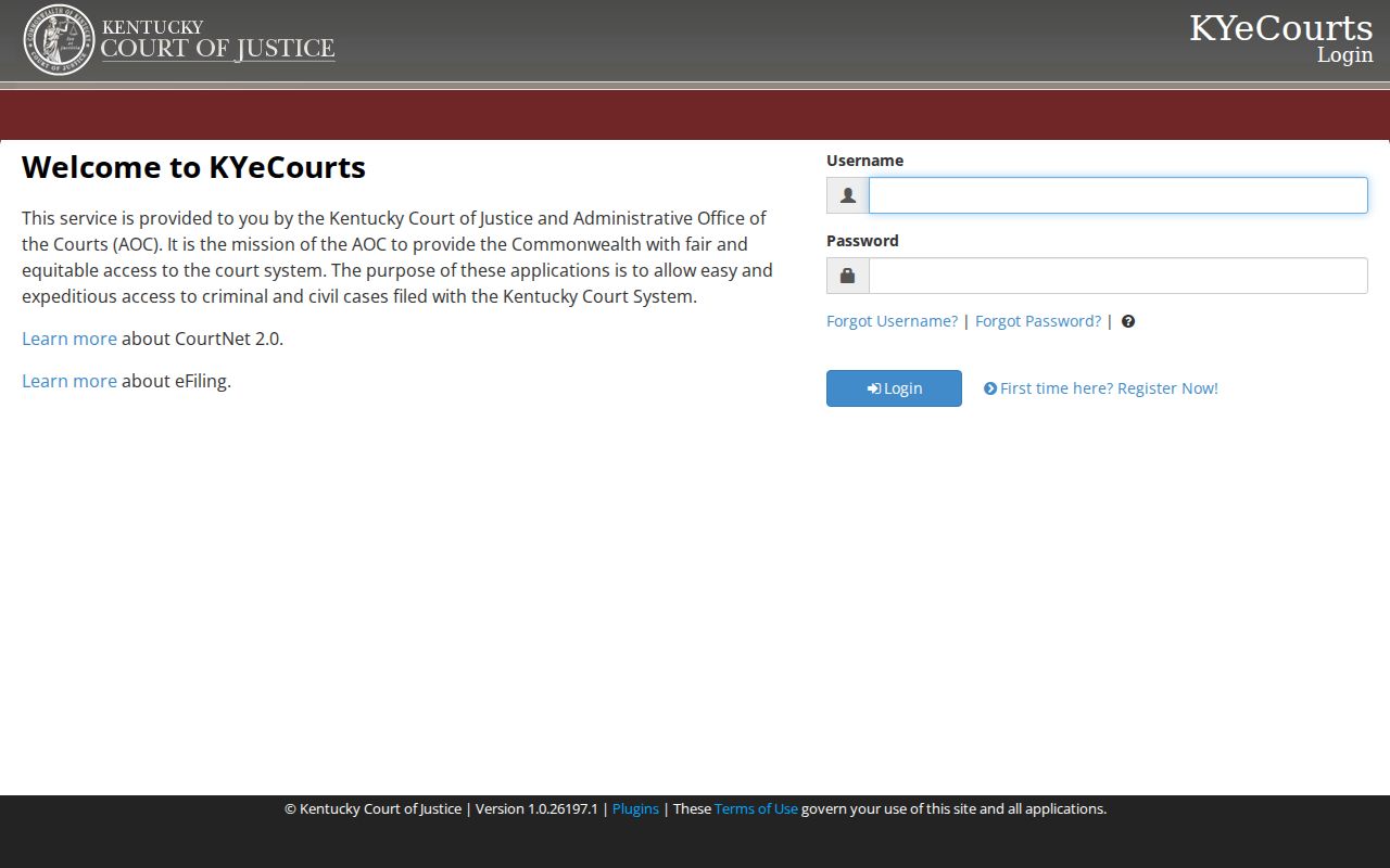 Franklin County CourtNet court case lookup login and search entry